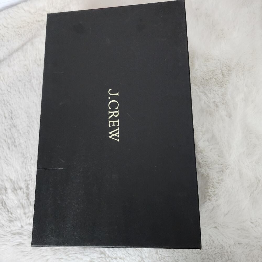 NEW J. Crew Rib-Cuff Chunky Ankle Boots Italian Leather Black Size 6.5 - Picture 10 of 10